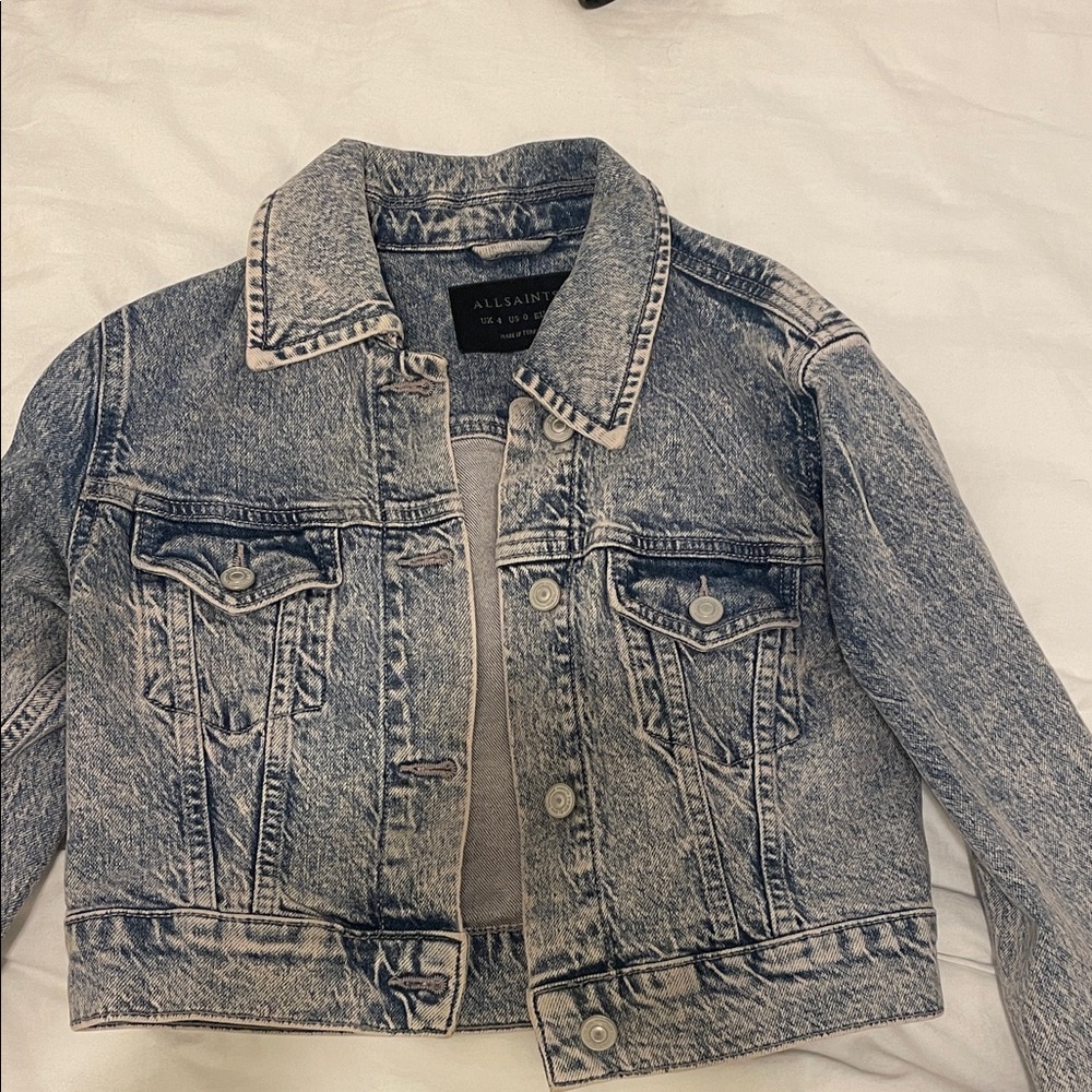 All Saints Washed Denim Jacket